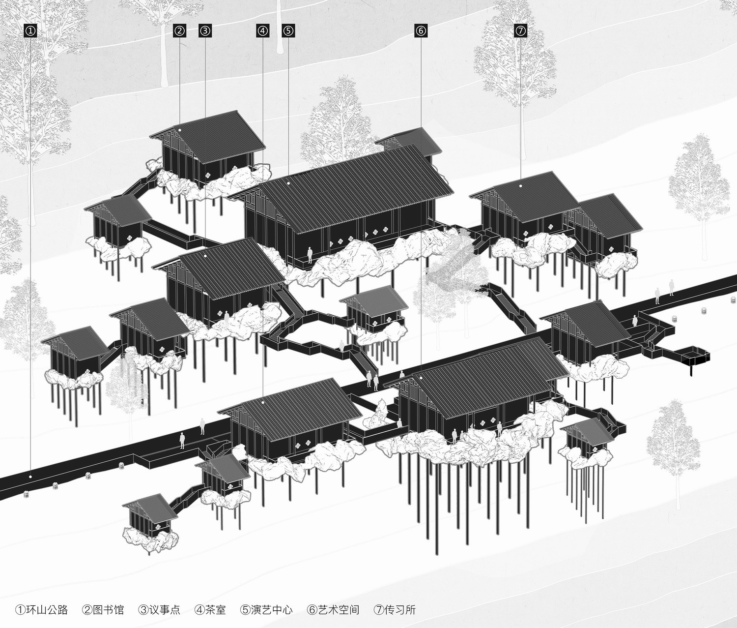 雷山云屋·西江千户苗寨文化中心方案设计丨中国贵州丨外行建筑-37