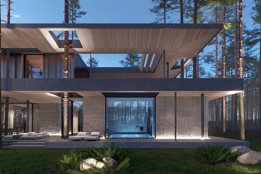 俄罗斯 Repino 别墅丨Kerimov Architects-11