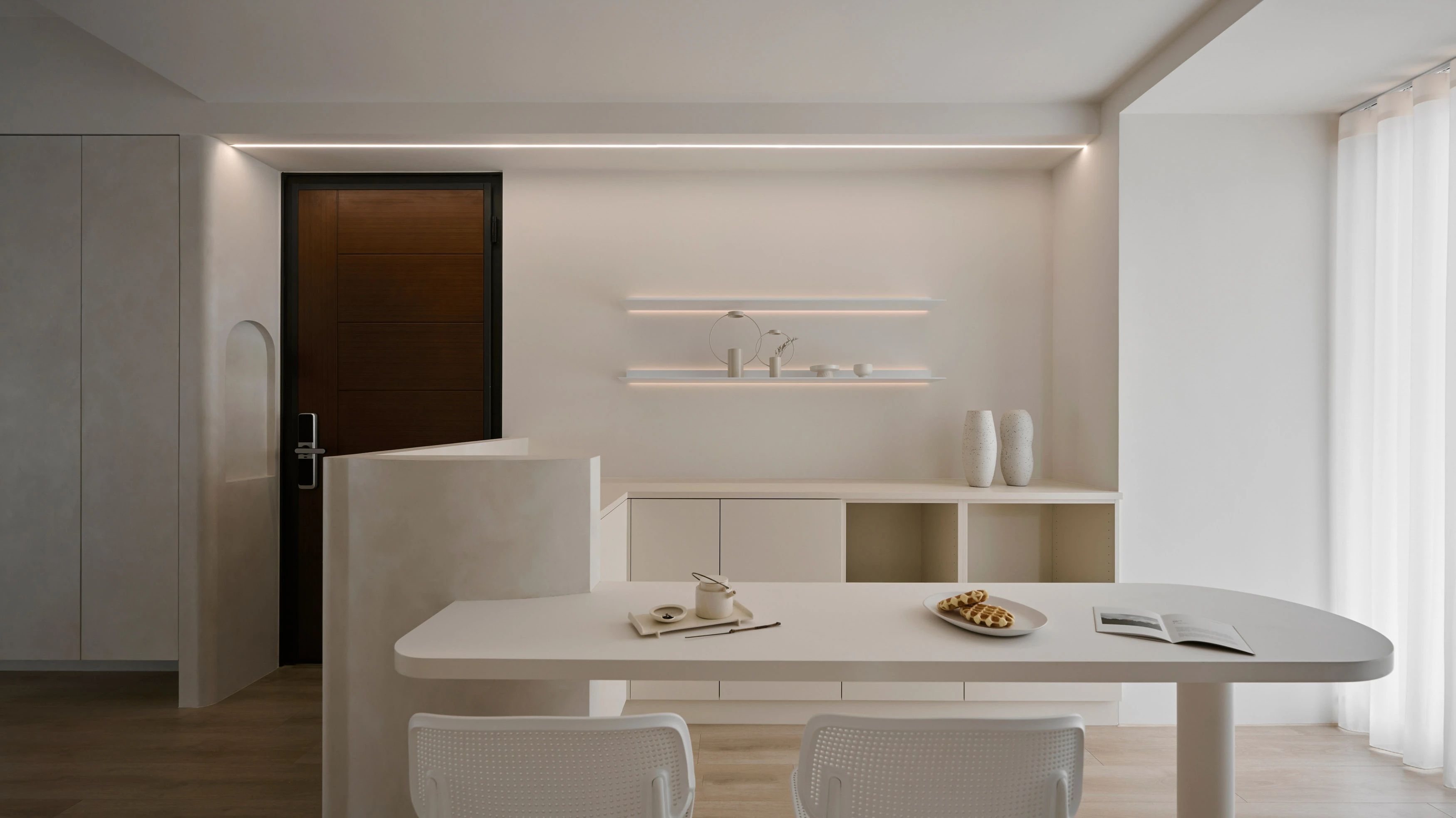 温润奶油风居家空间丨寓子设计-23