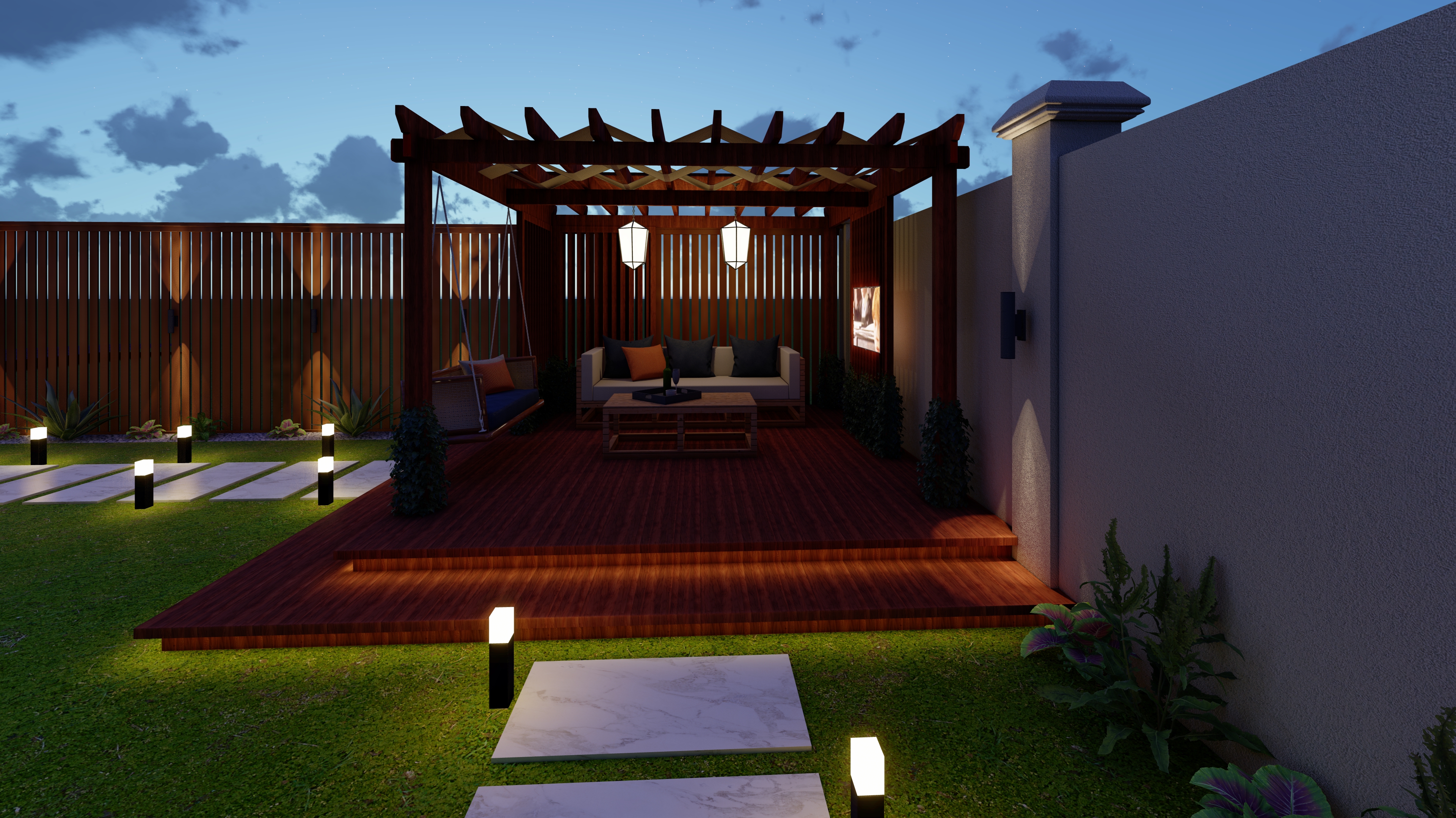 NEW PROJECT : Landscape for a villa in California-6