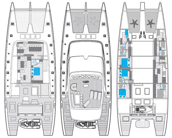 Superyacht Catamaran Electric Solar Futuristic SYF03-4