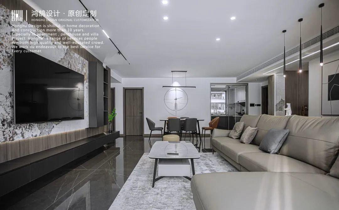 现代平层公寓设计丨中国芜湖丨芜湖鸿鹄设计-0