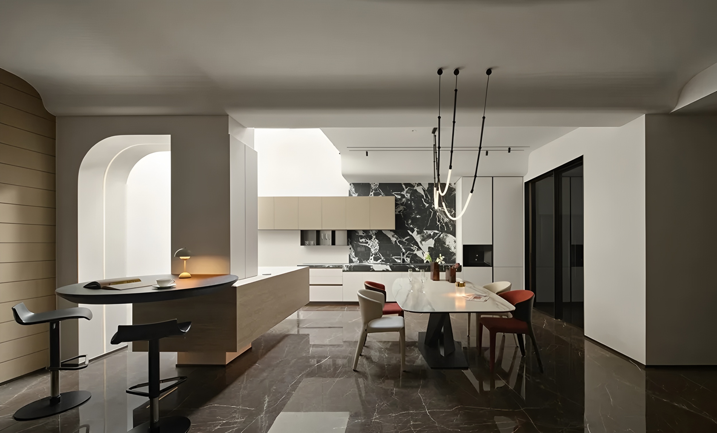 南京536㎡简约别墅丨中国南京丨观享际SKH室内设计-10