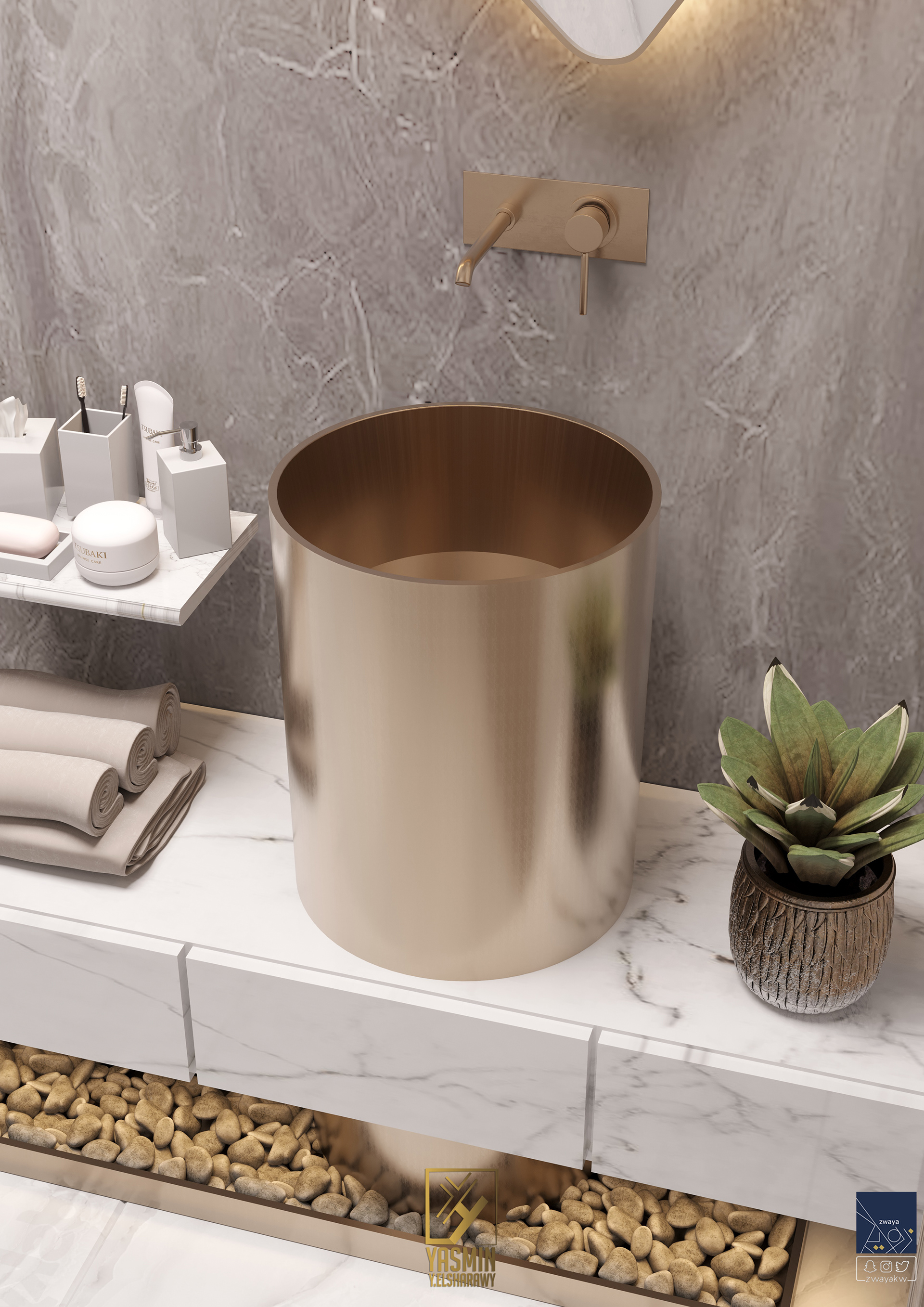 现代当代开放式大厅设计丨yasminy.elsharawy-6