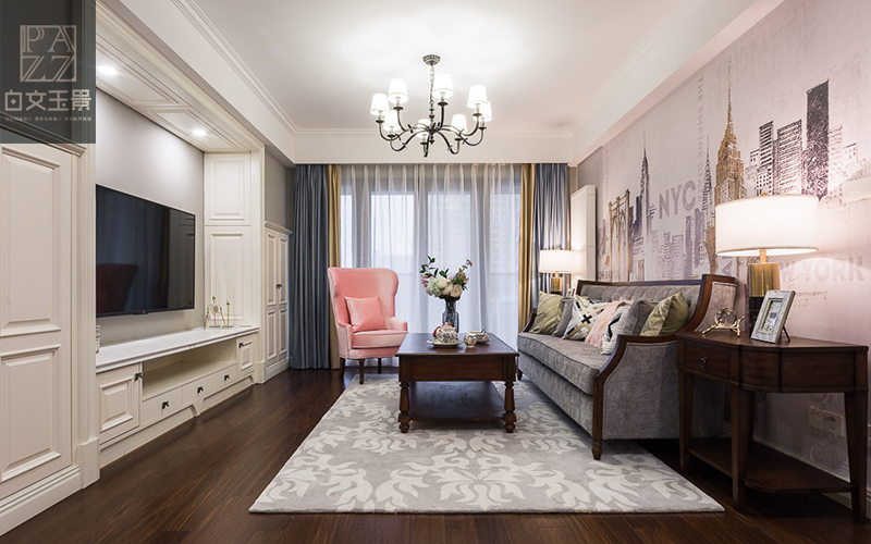 摩登美式轻奢【芳华】之家,打造实用与优雅并存的四室两厅-21