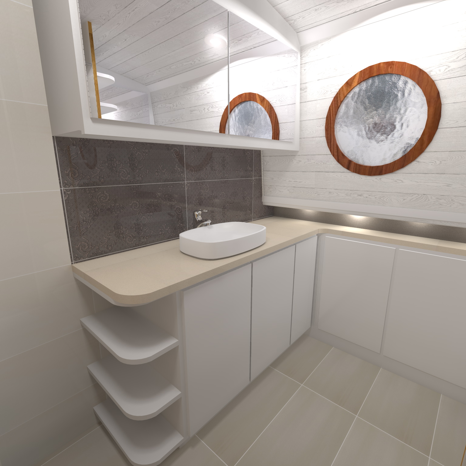 CANAL BOAT bathroom for client-5