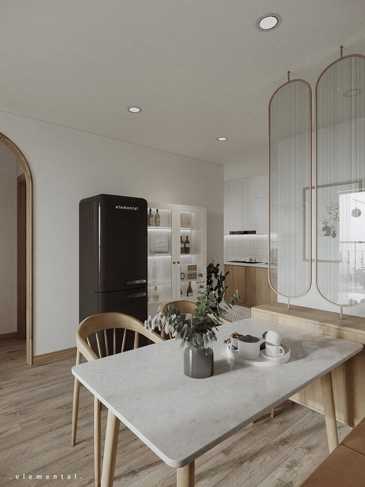 简约雅致 | Japandi 风格设计公寓-5