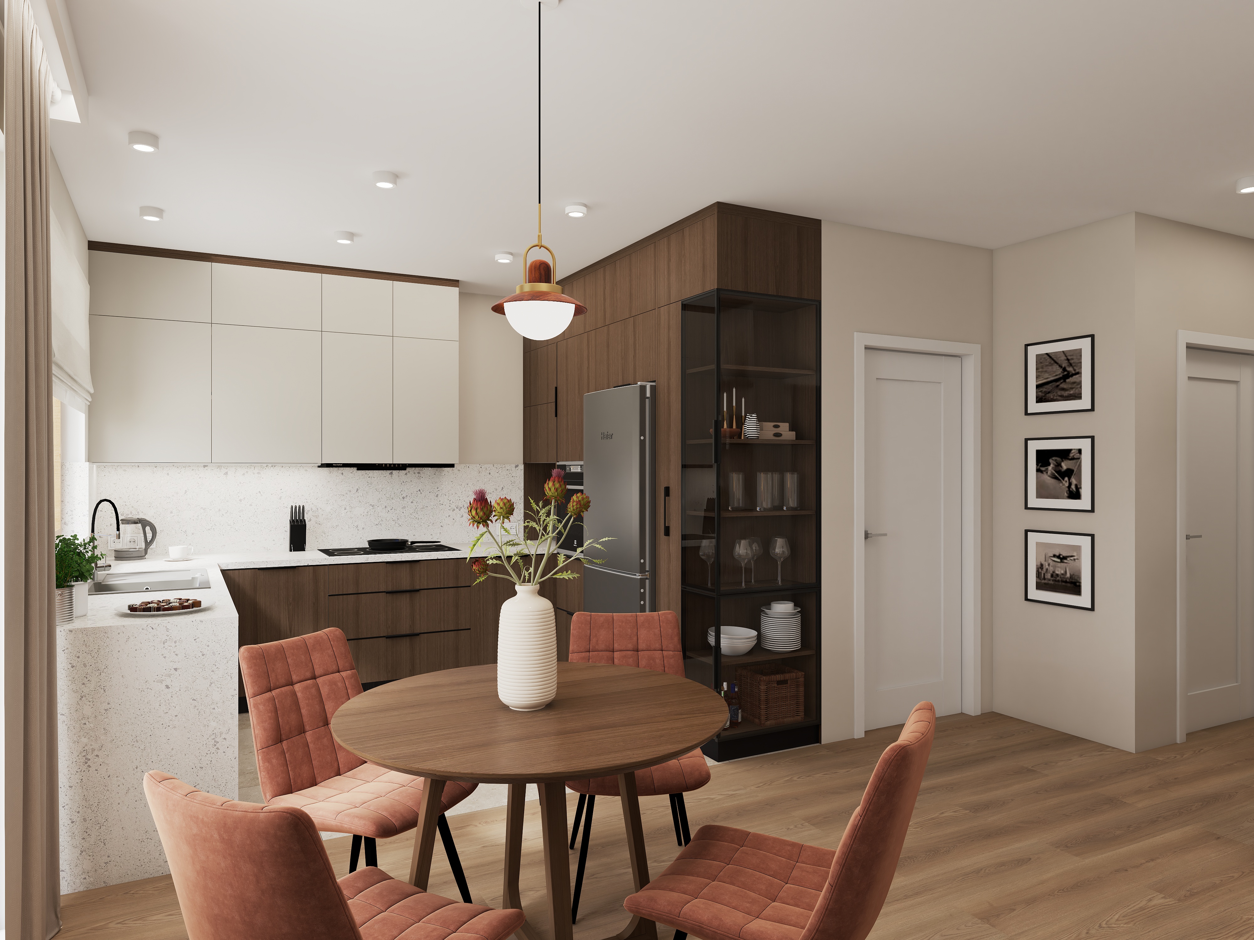 Otwarta Kuchnia z Jadalnią i przestronnym Salonem-5