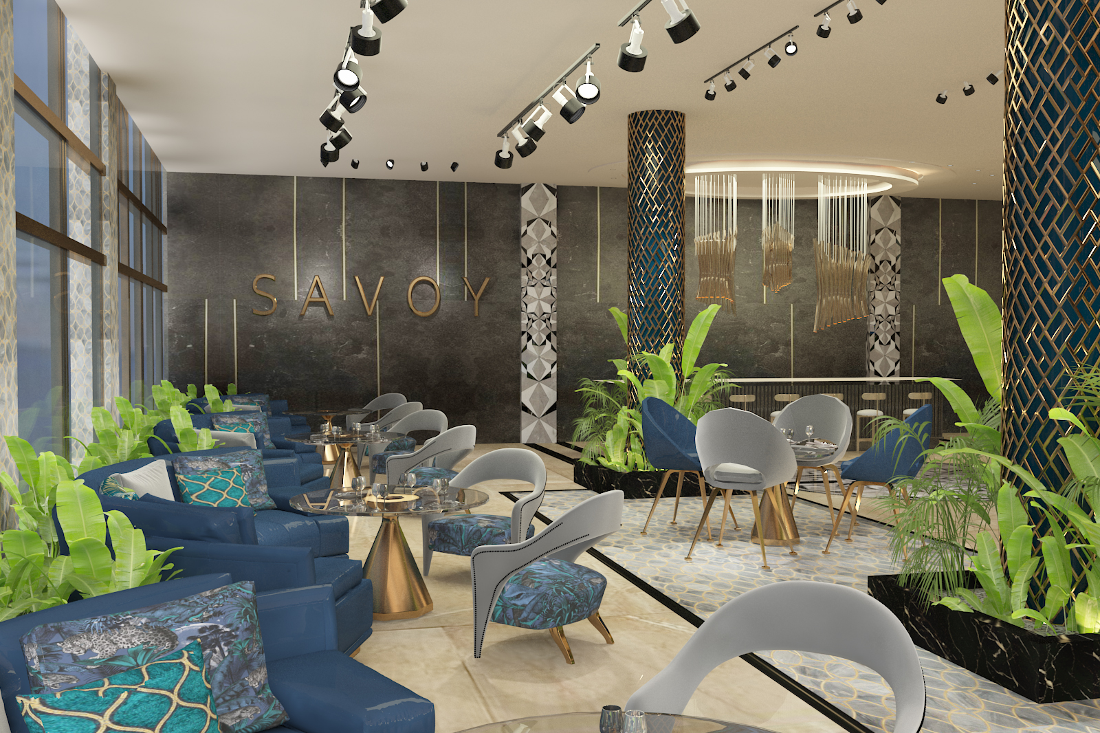 Art Deco hotel Lobby & Cafe-4