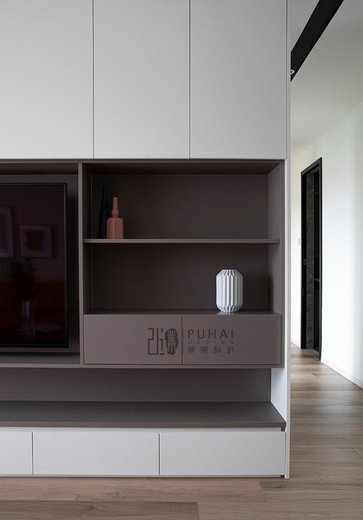 89㎡现代简约三居室，点亮生活的活力橙色沙发-16