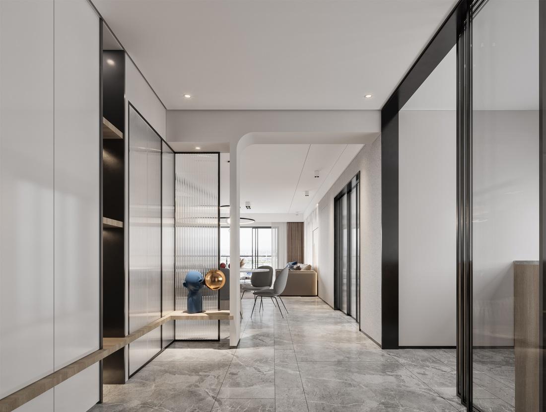 
拥有现代天井，原始自然感强烈的简约开放家 -0