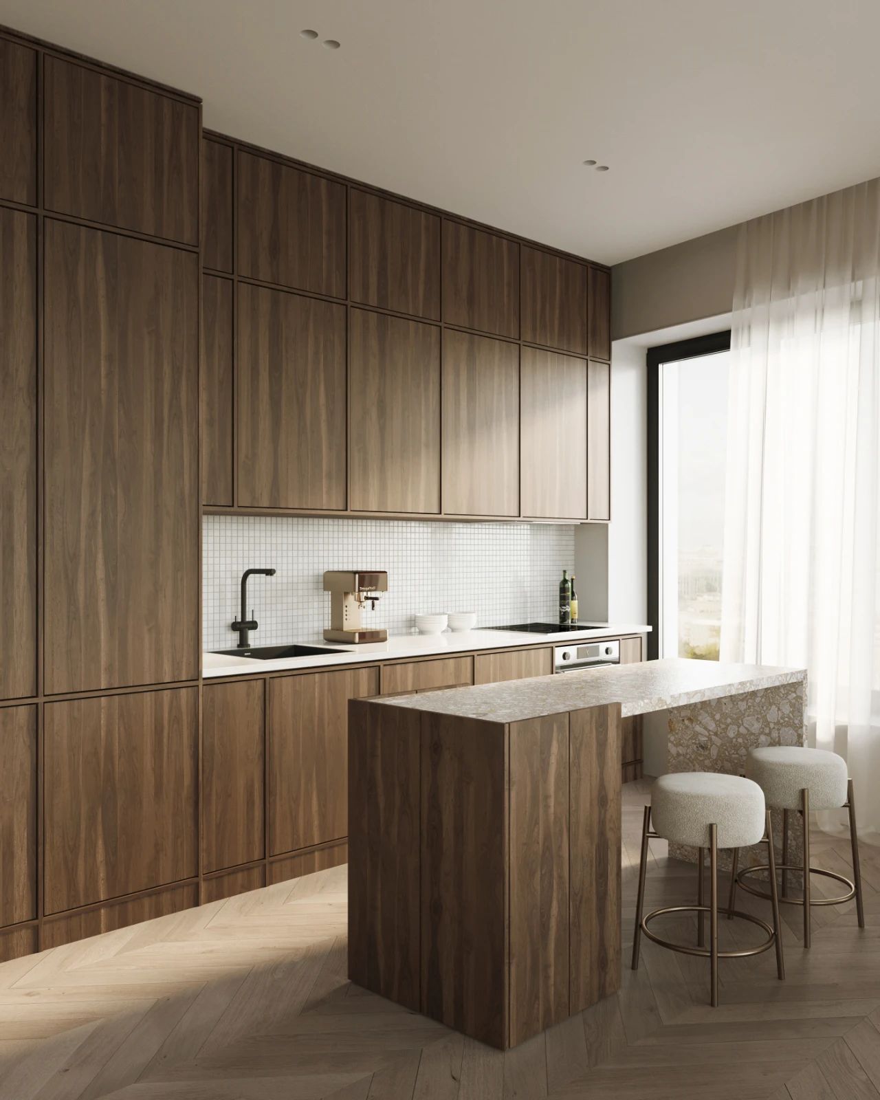 120㎡白色简约空间设计丨Ganzha Ilya-7