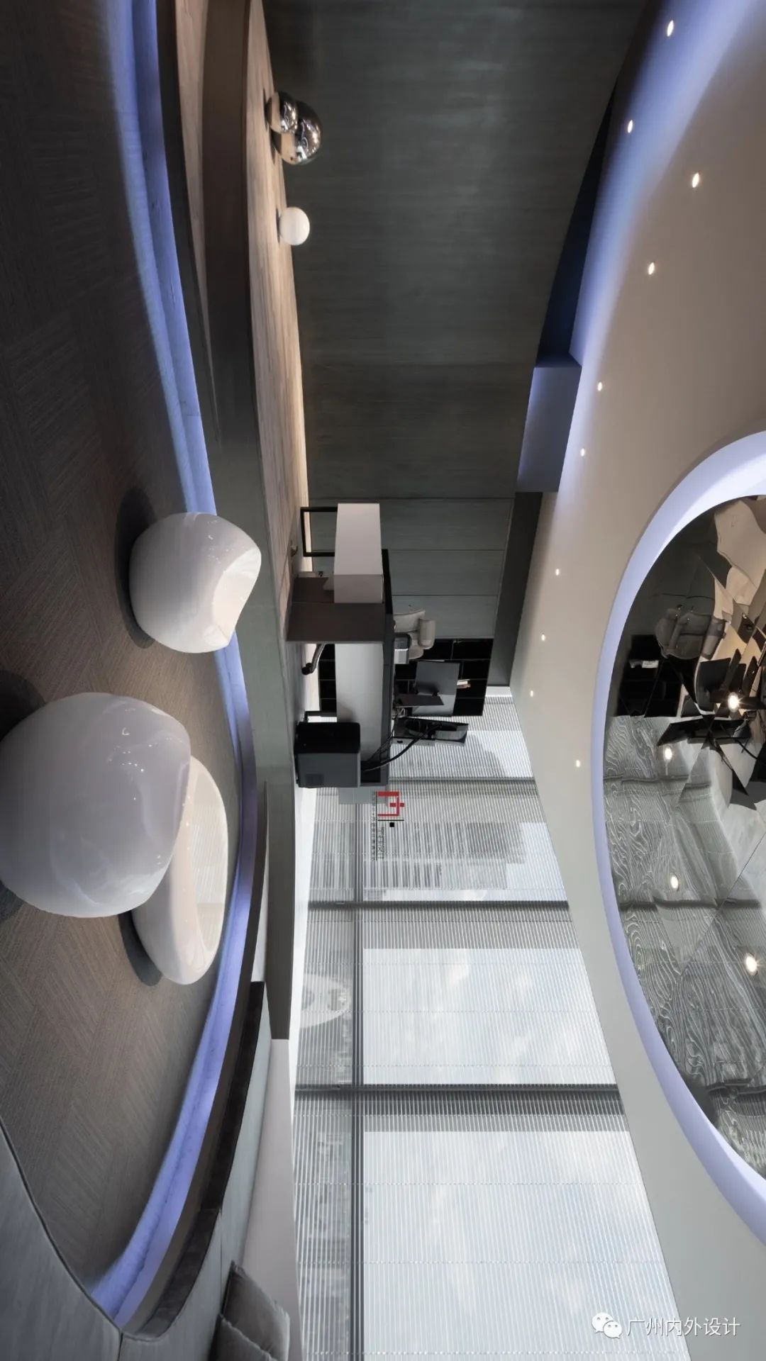 珠江新城曲线空间 | 现代简约办公室设计-17