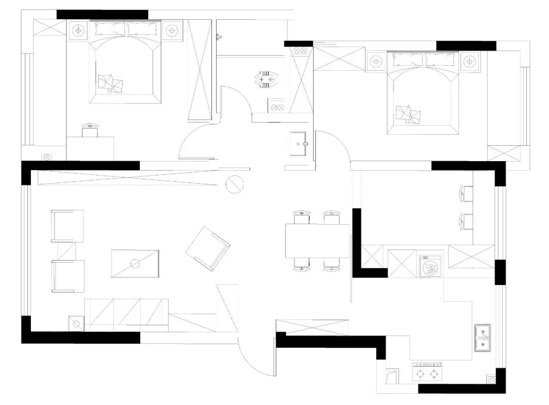 资中翡翠园 104㎡雅致闲适空间，十亩设计打造-5