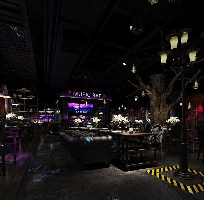 揽季音乐餐吧主题餐厅设计-17