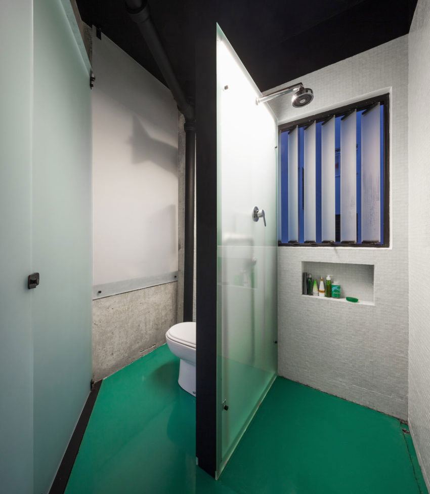 巴西圣保罗某公寓小阁楼浴室丨建筑师事务所Vão-3