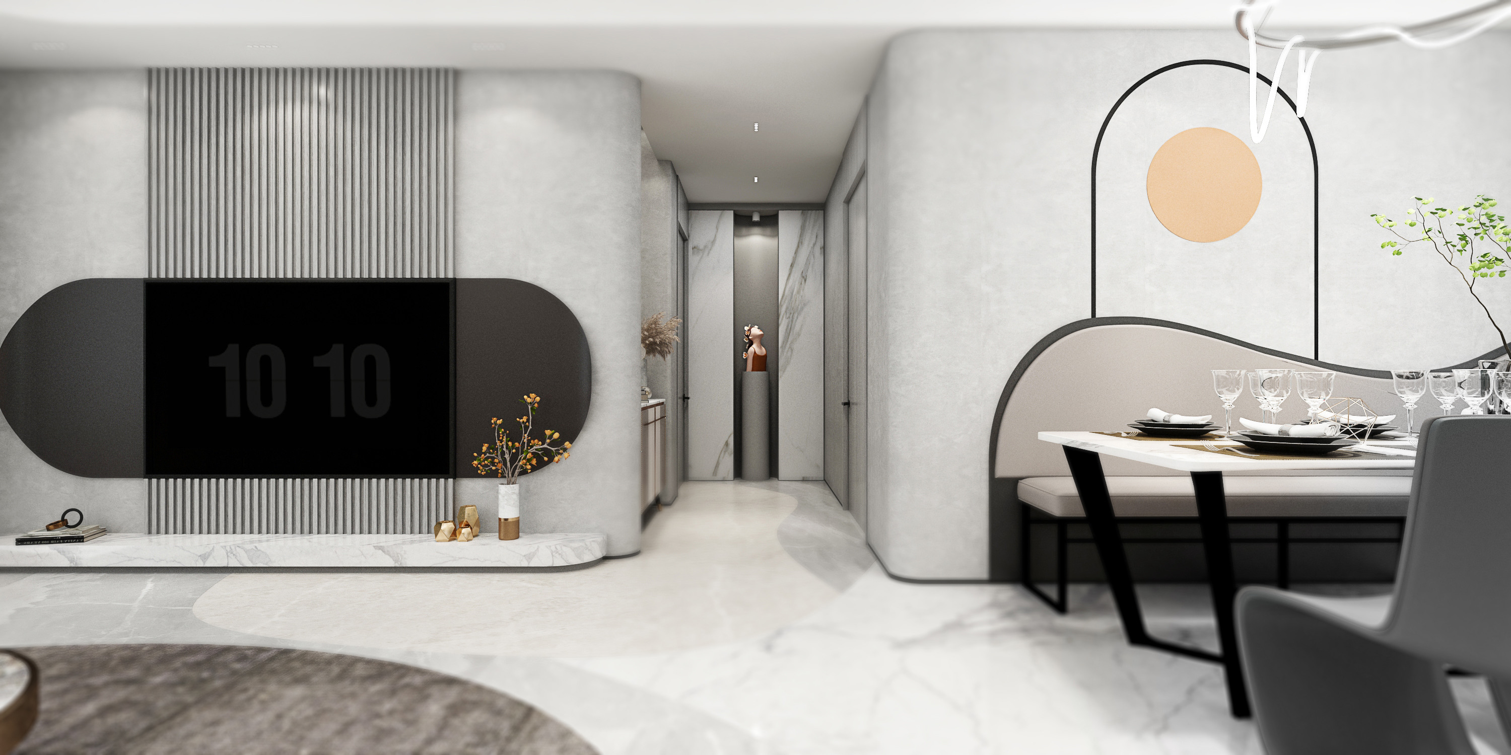 《曲水流觞》 | 智慧家居融入网红特质的家-36