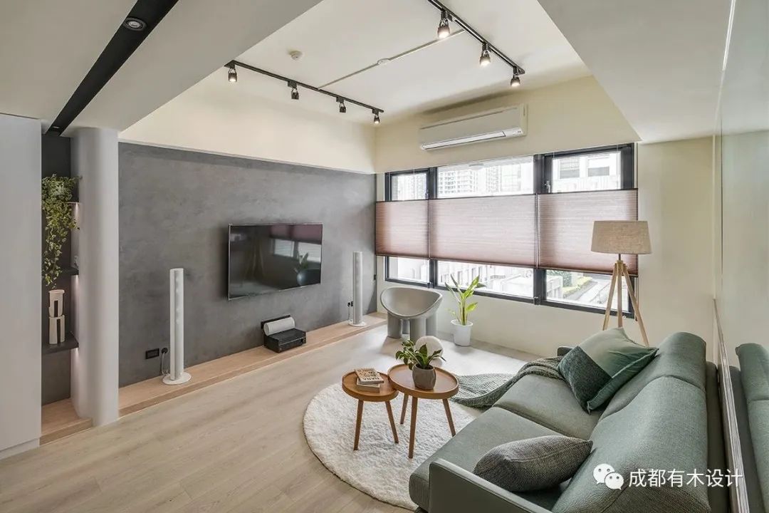 光与灰绿之间 · 简约新婚宅室内设计丨NOIICS-28