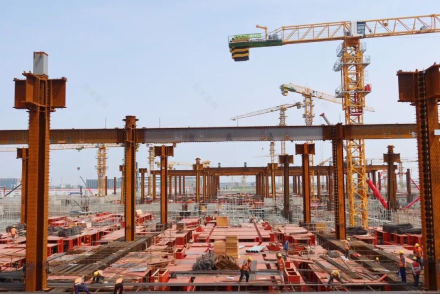东方枢纽上海东站一工区全面进入上部结构施工!-33