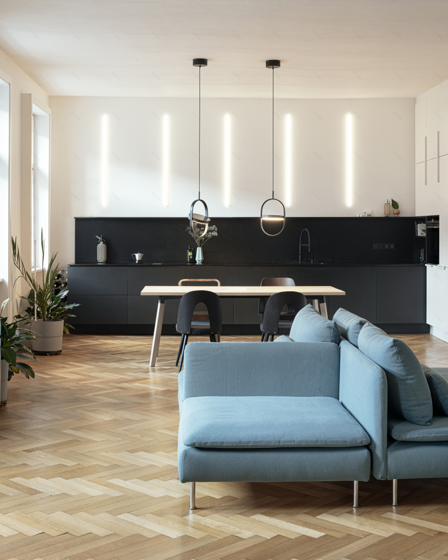 Prague 旧宅工业风大开间设计丨意大利布拉-33