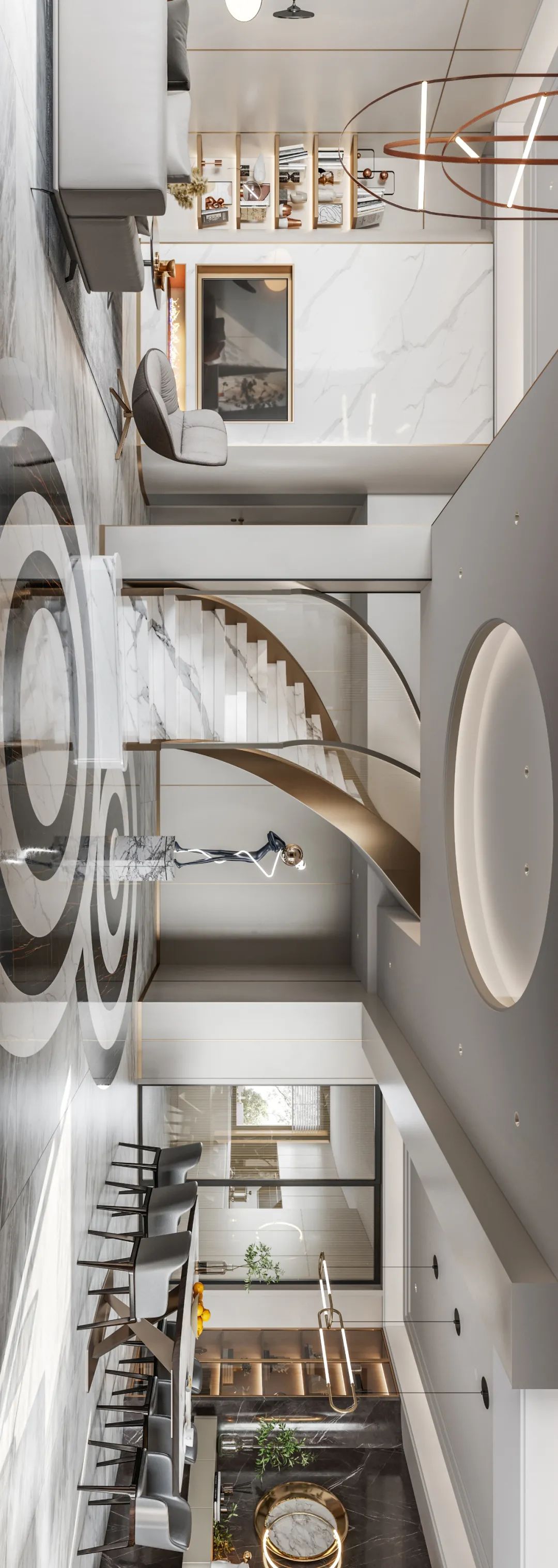 东湖苑蓝波湾别墅设计丨中国苏州丨上海陈尹周室内设计-27