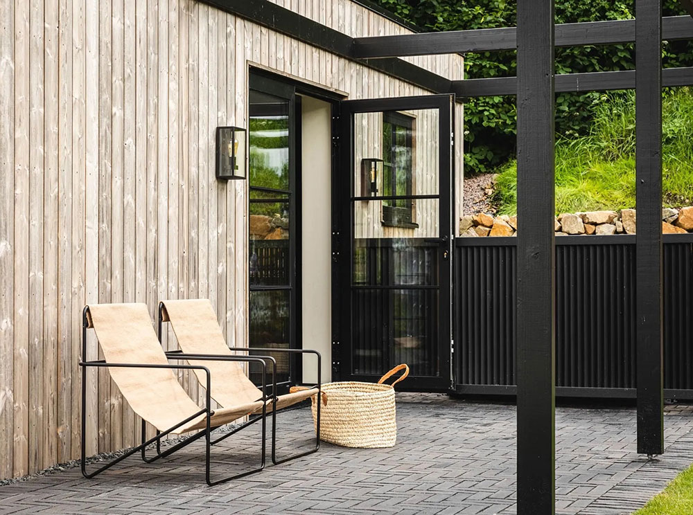 瑞典木质石质时尚自然住宅-28