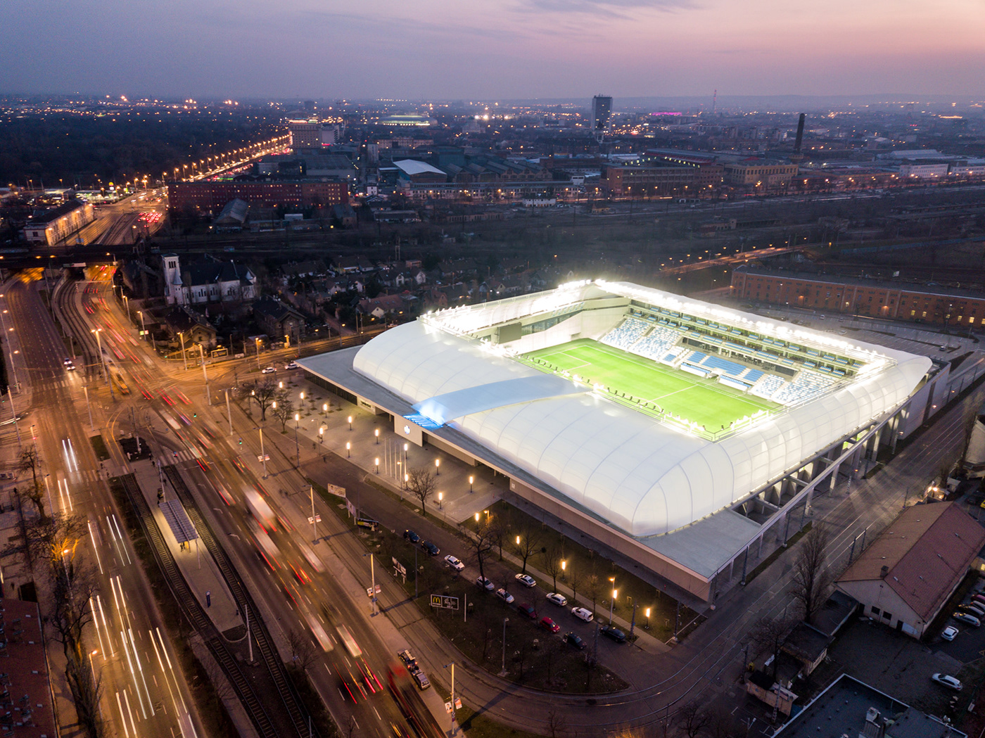 匈牙利体育场的空中视角-4