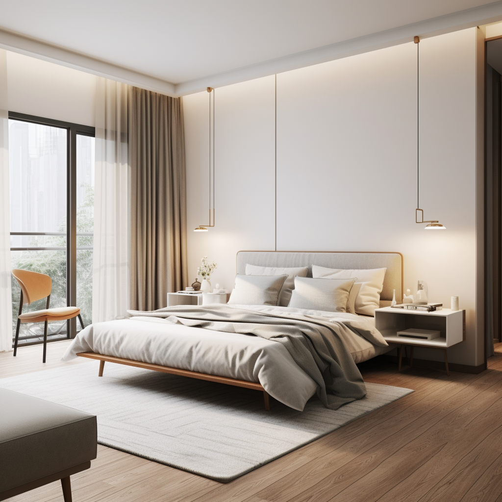 阳光洒进卧室-14