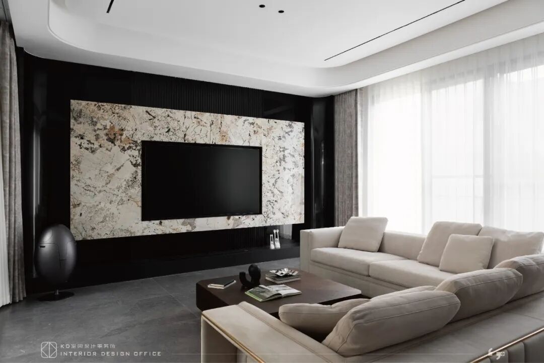 隐于形的交叠  碧桂园天玺450㎡合院别墅丨中国重庆丨KD室内设计事务所-60