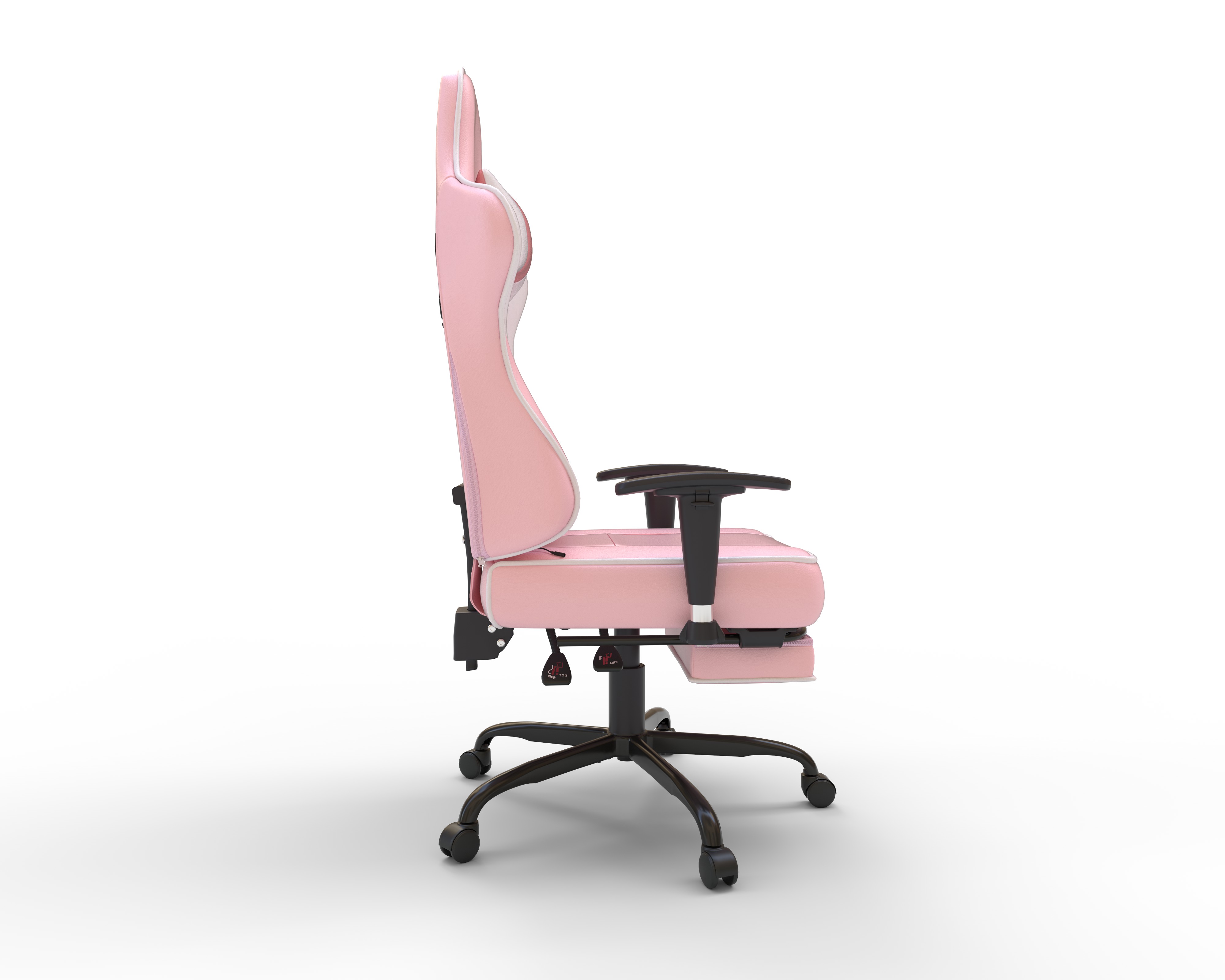 Gaming Chair with Footrest Armrest Adjustable-2