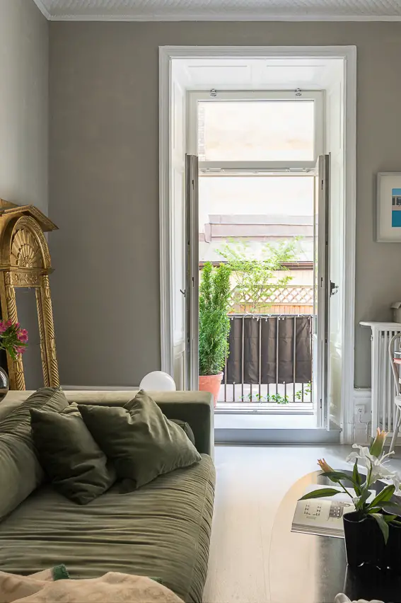 瑞典斯德哥尔摩小户型公寓 | 古老建筑中的现代温馨家园-9