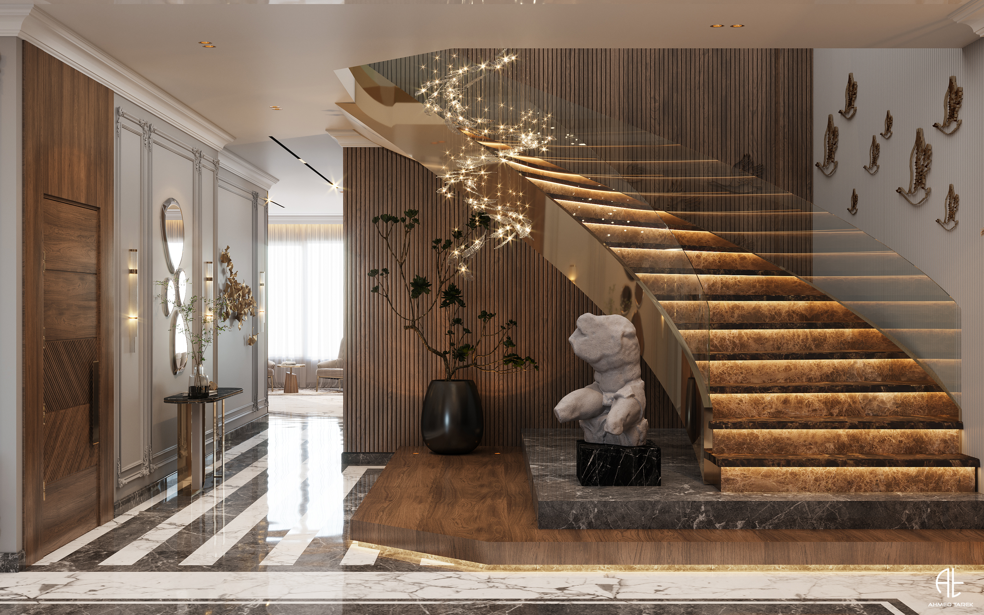 DiamondLu·urious 别墅接待处设计丨埃及开罗丨AHMED TAREK-3