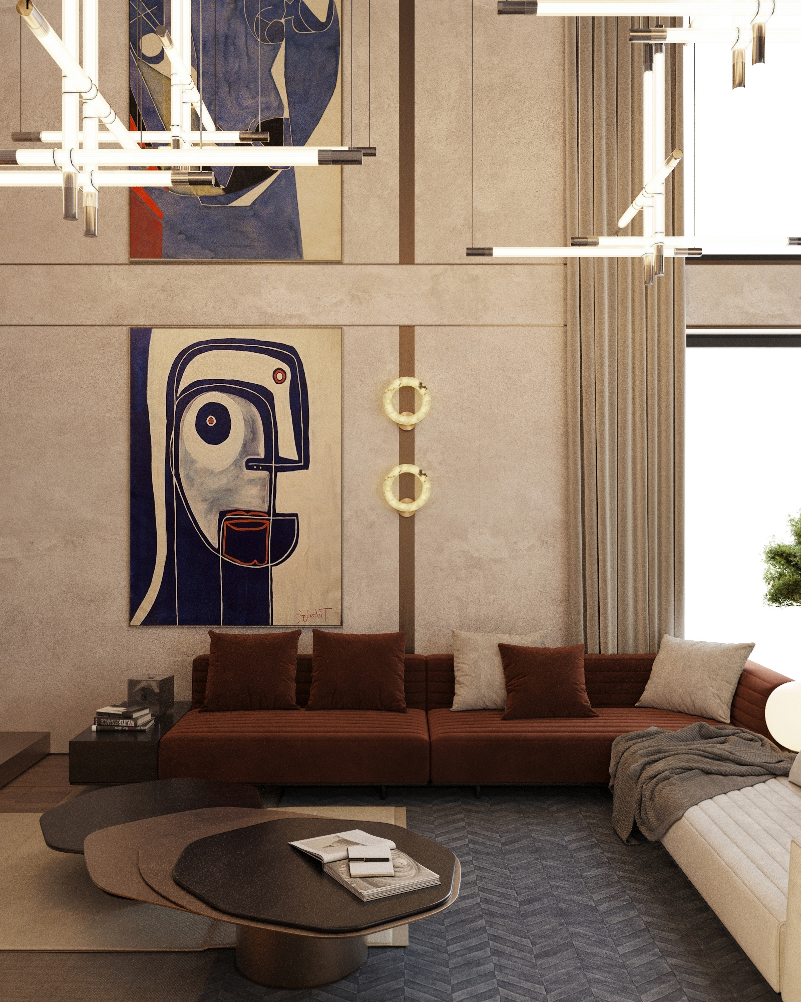 Villa Living Room Design-3