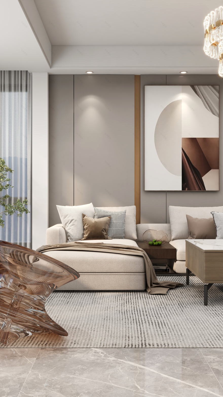 现代轻奢风格温馨之家-4