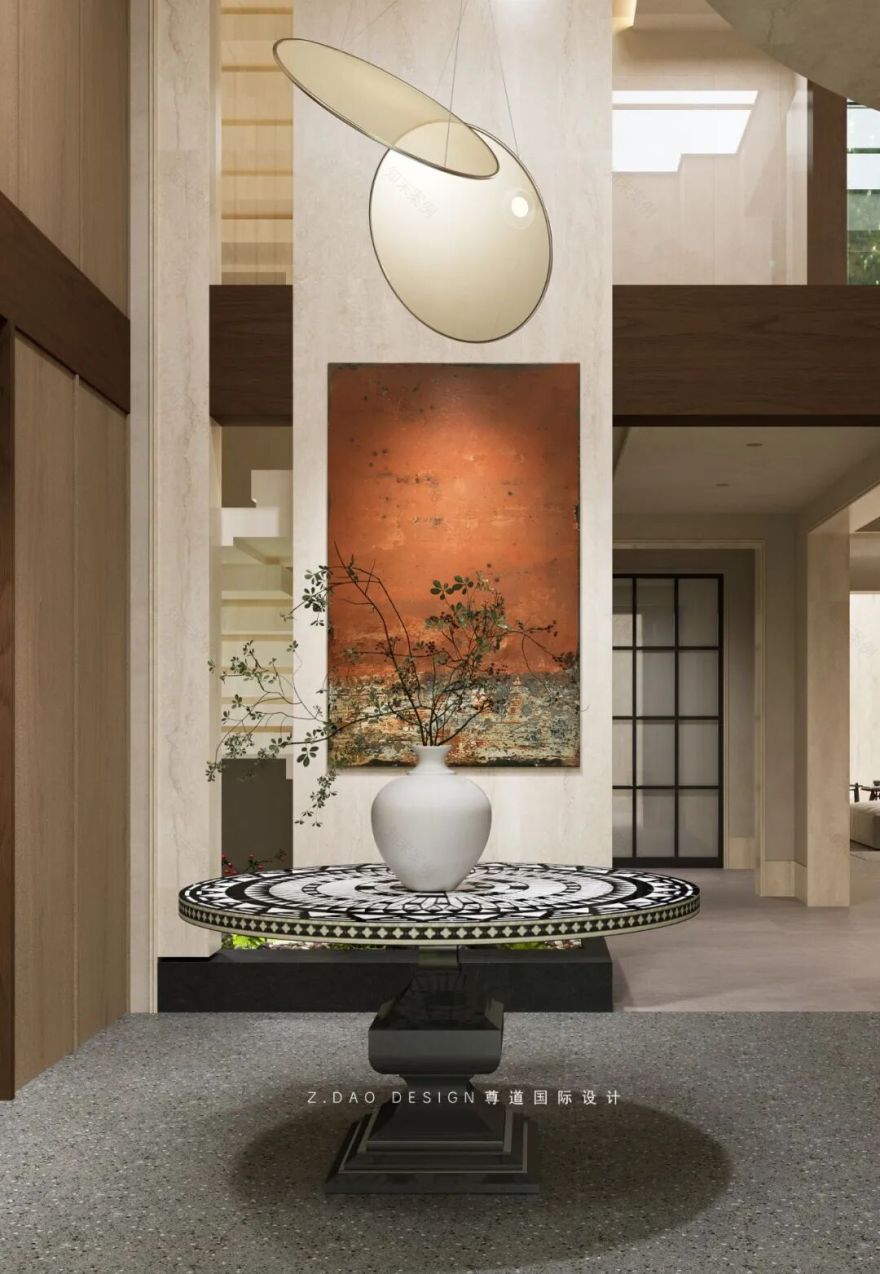 尊道新作|合肥『文一·塘溪津门』1000㎡折衷主义别墅,专治豪宅审美疲劳。-52