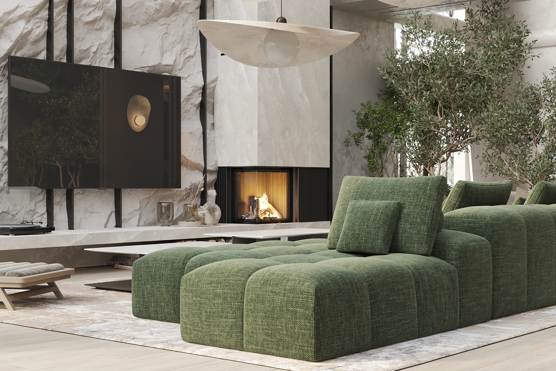 自然风现代别墅设计-4