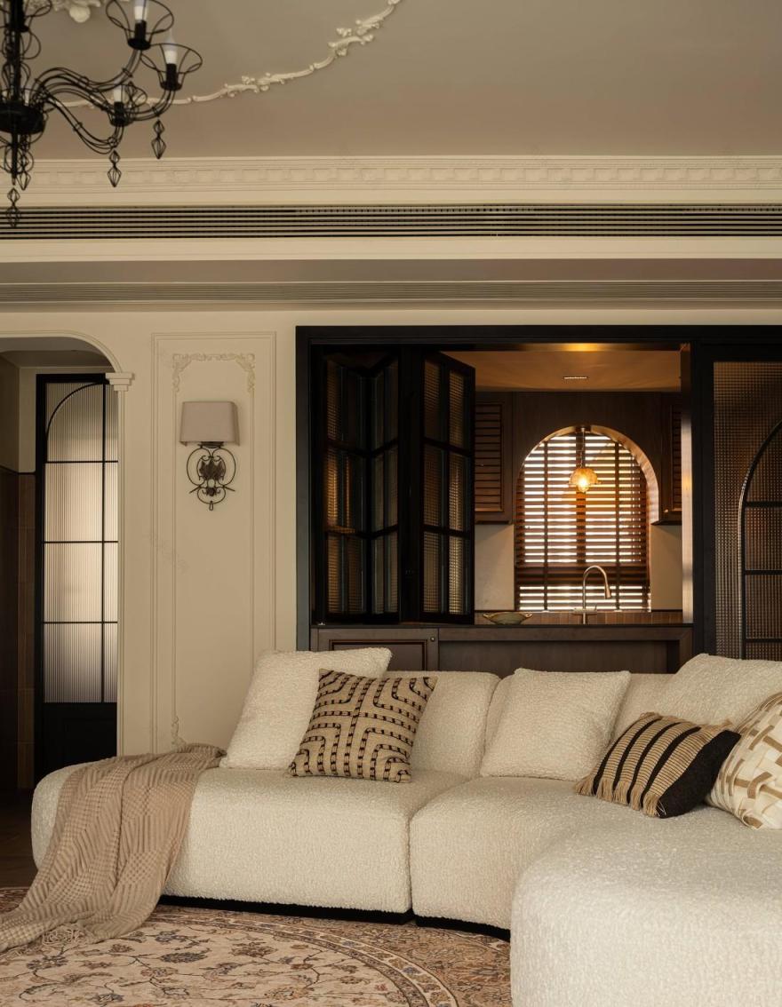 锦江悦府·法式复古风·平衡结构与精致优雅-4