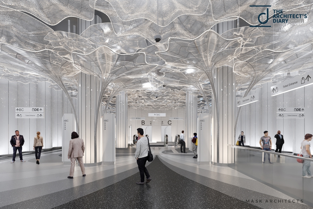 郑州地铁7号线站点概念性室内设计丨中国郑州-1