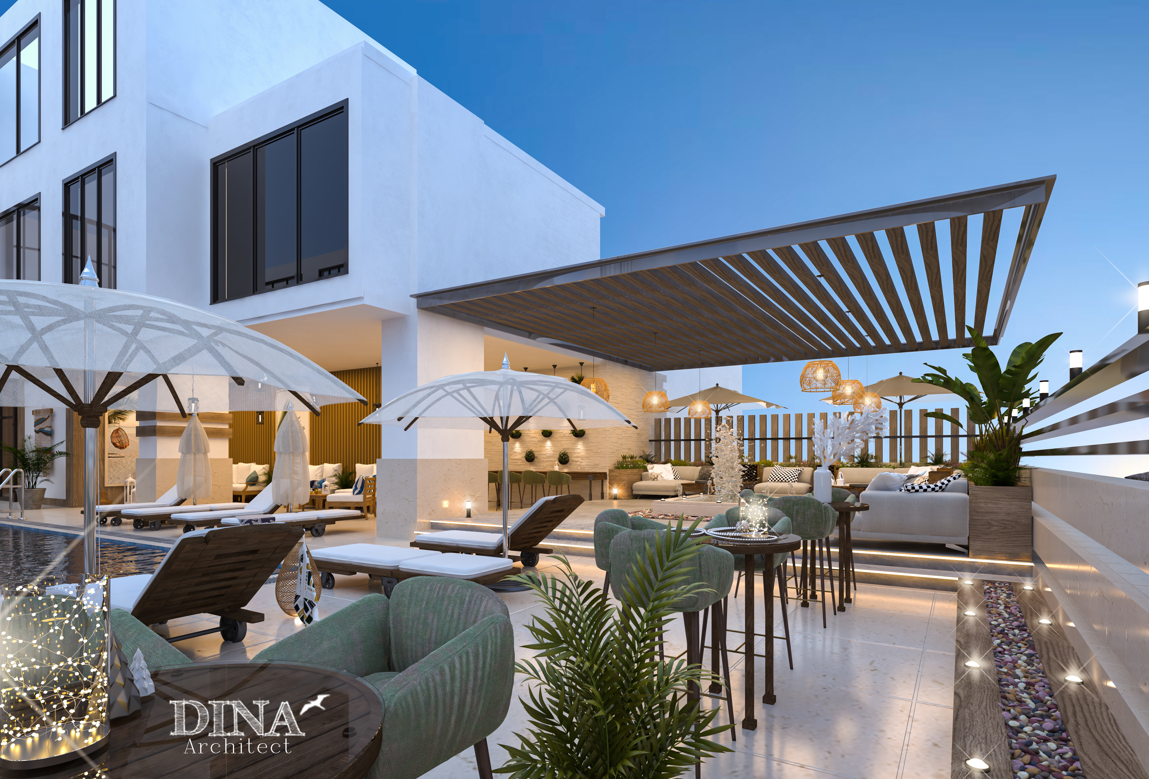 万豪酒店泳池丨沙特阿拉伯吉达丨Almamlka design-9