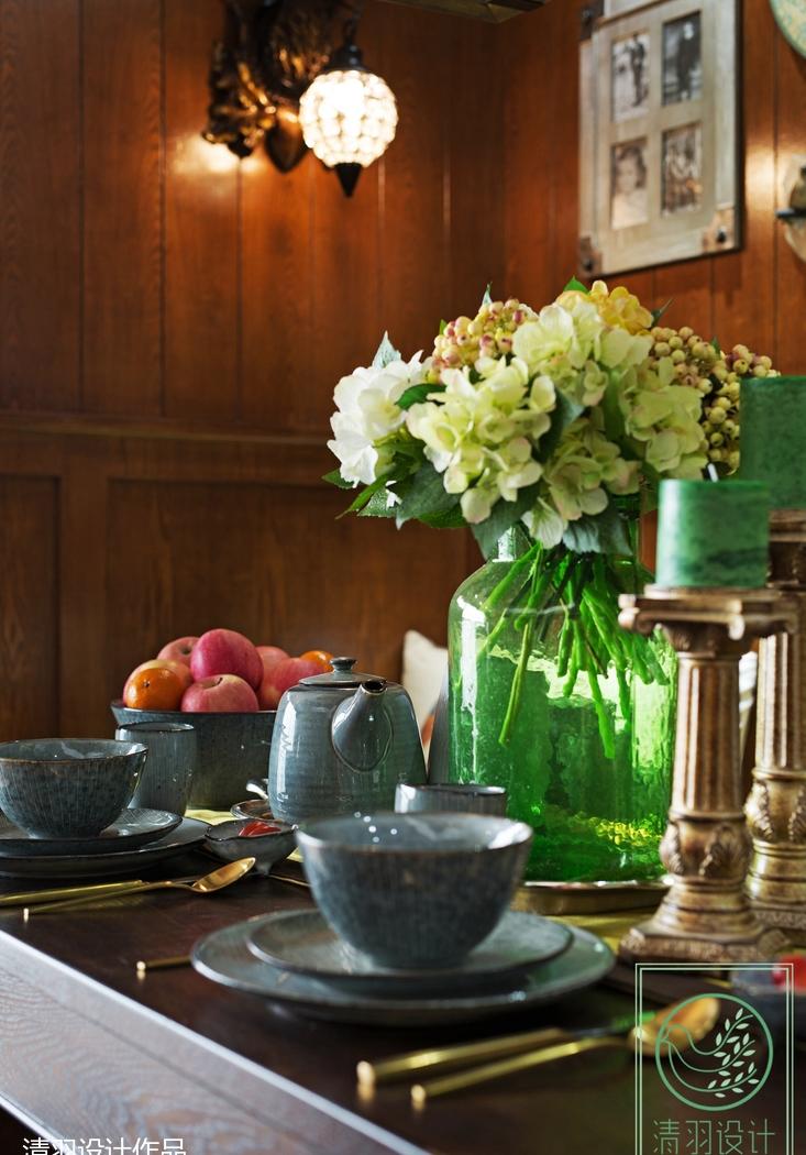 乡村风情家居设计，砖石拱门、红绿搭配成亮点-7