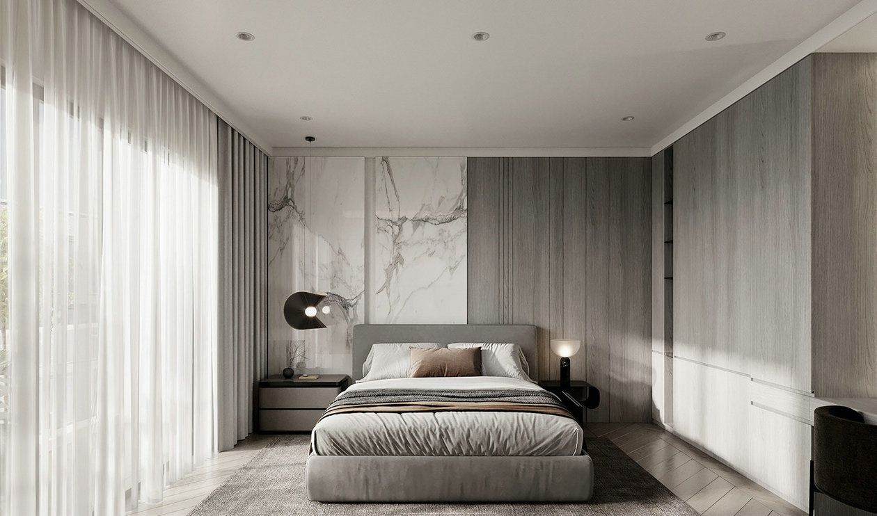 高级灰色系住宅设计-11