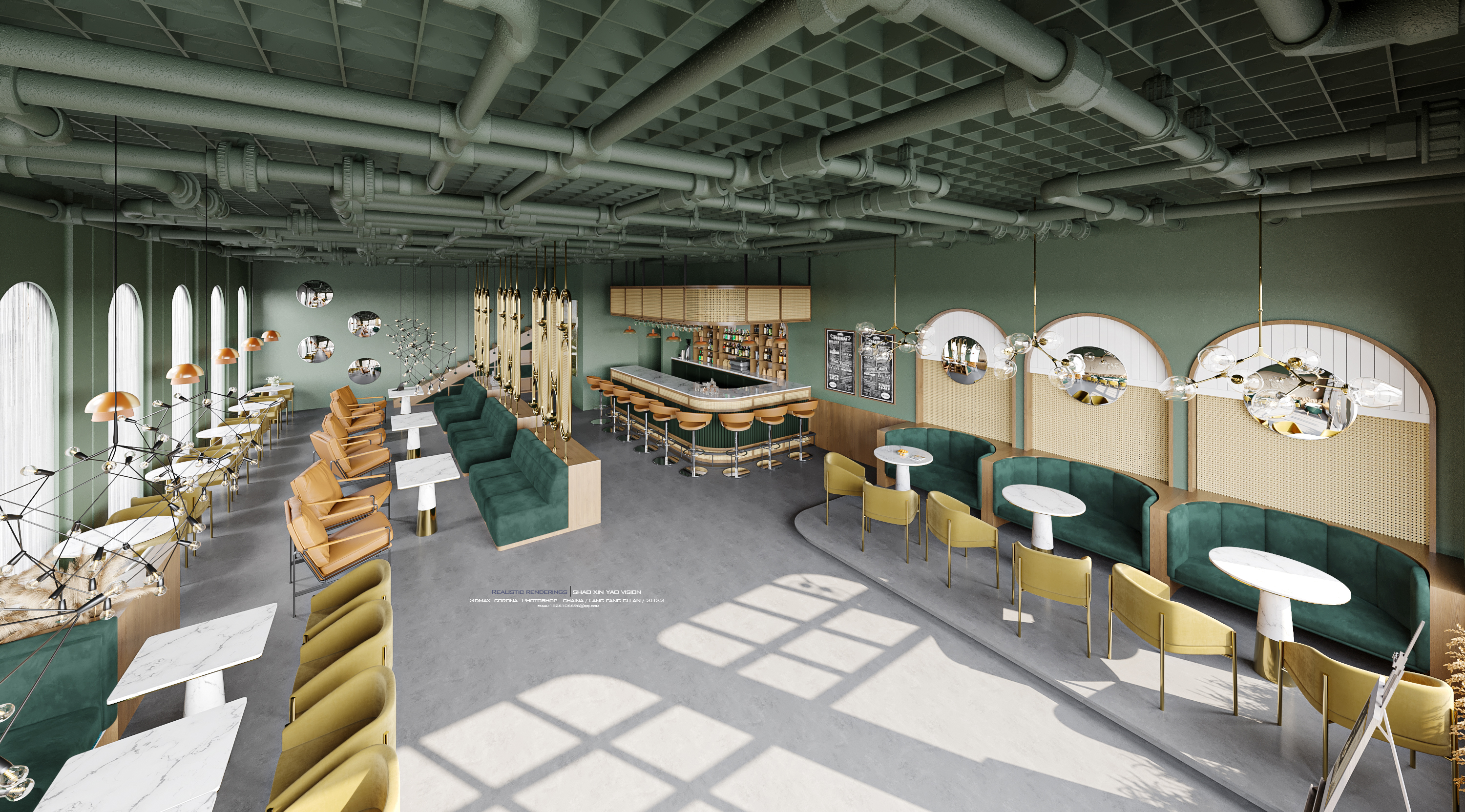 餐厅效果图表现-5