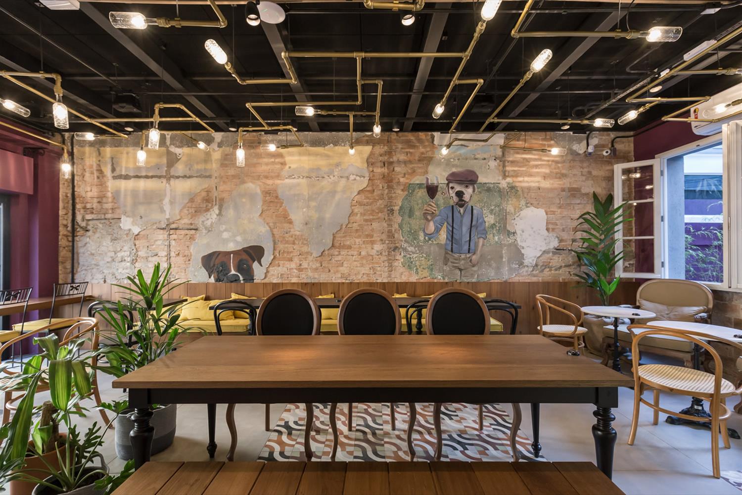 巴西历史建筑中的现代咖啡馆设计-7