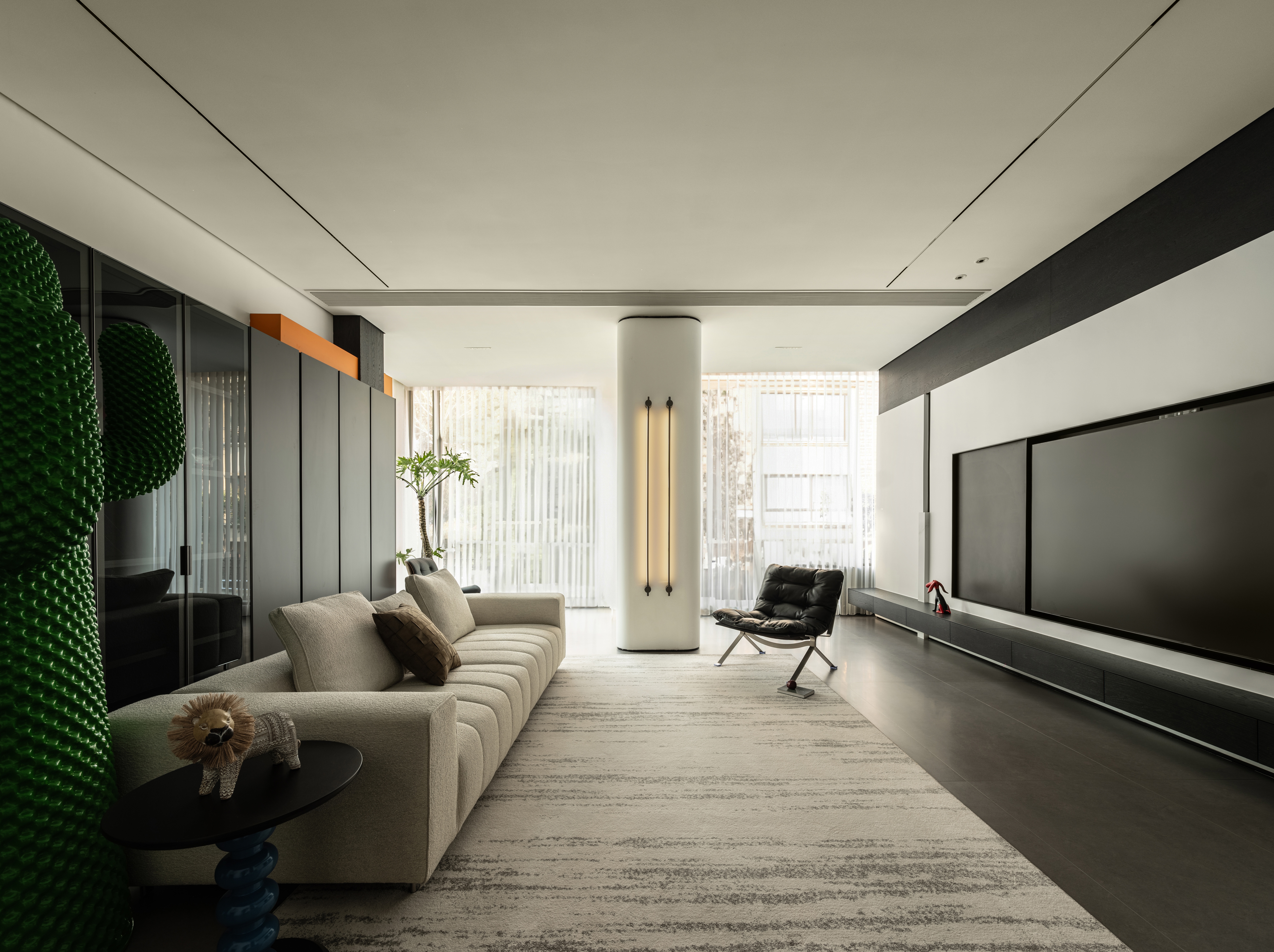 黑白重构,400㎡四层别墅的极简新生丨北岩-15