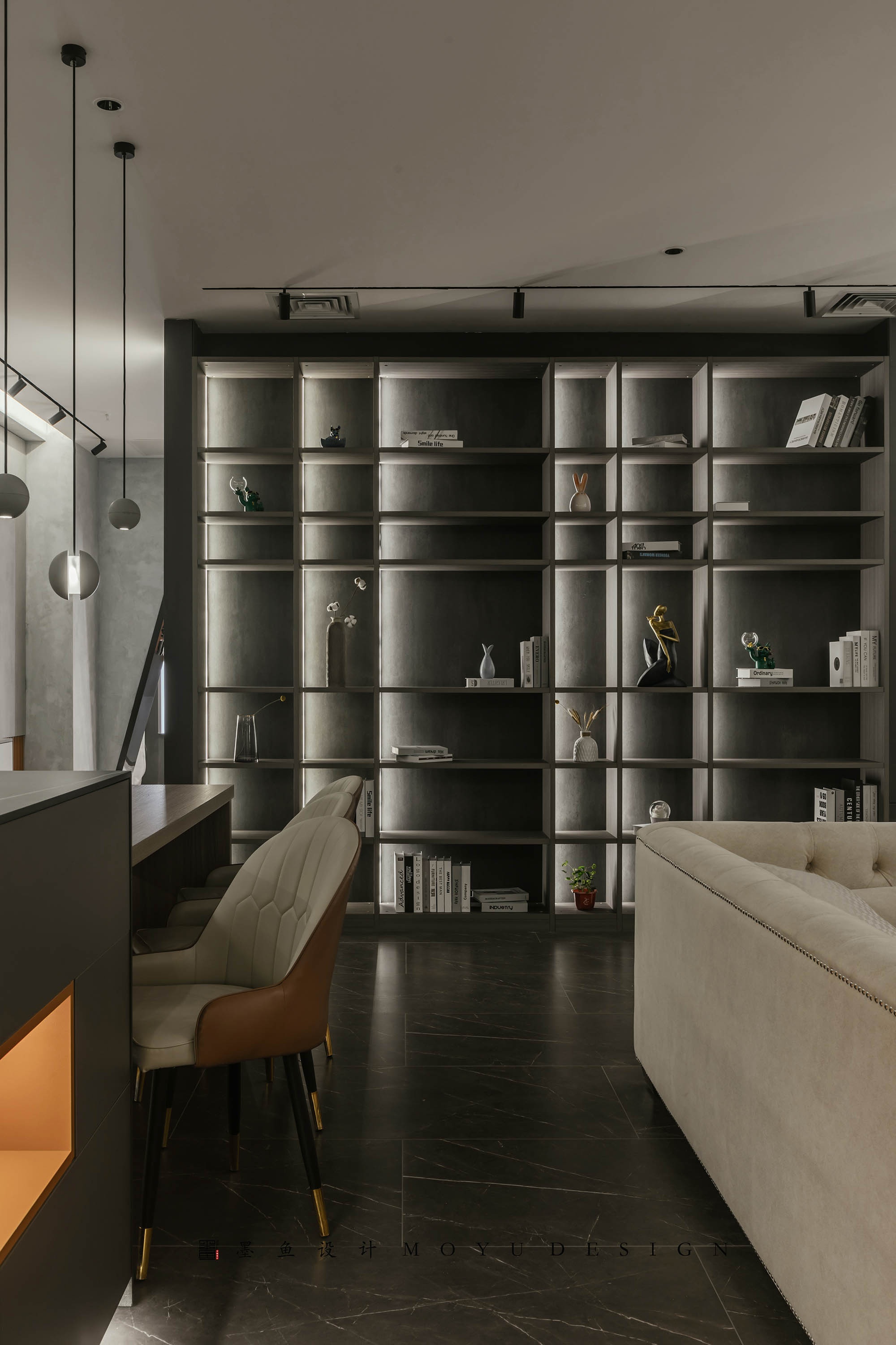 木兮贝全屋定制展厅丨墨鱼空间设计-41