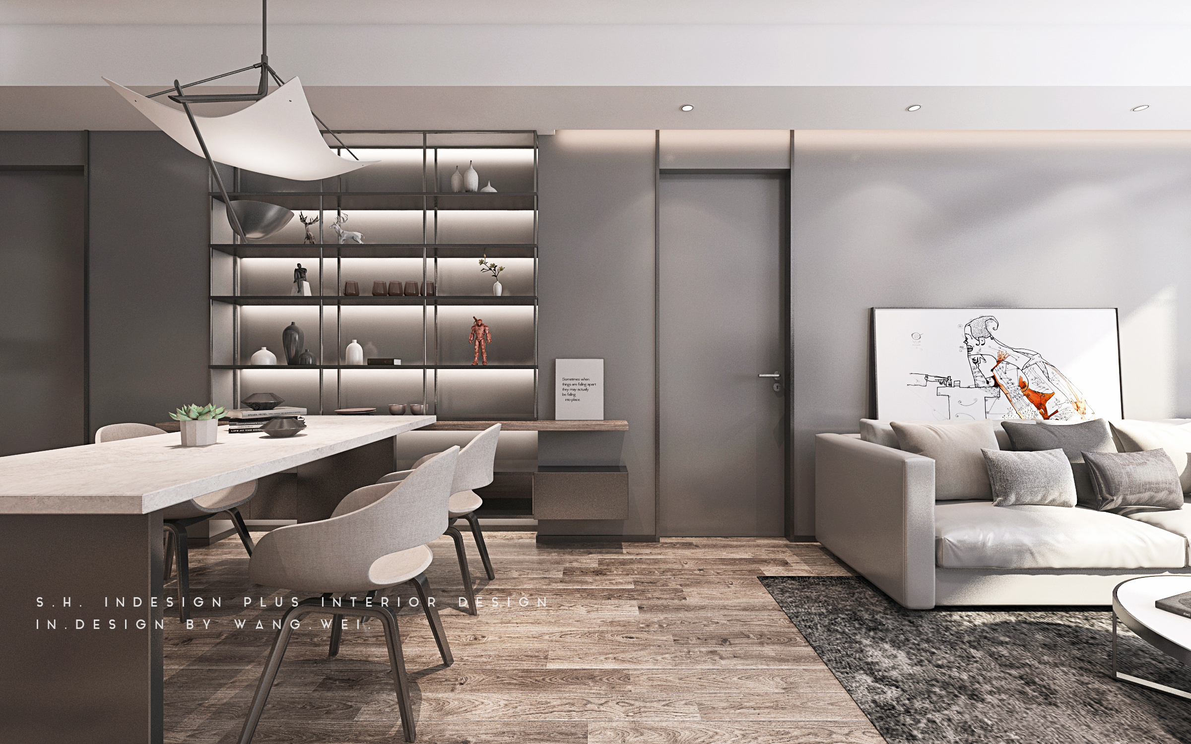 “盒子空间”理念下的南京 140 平设计佳作-10