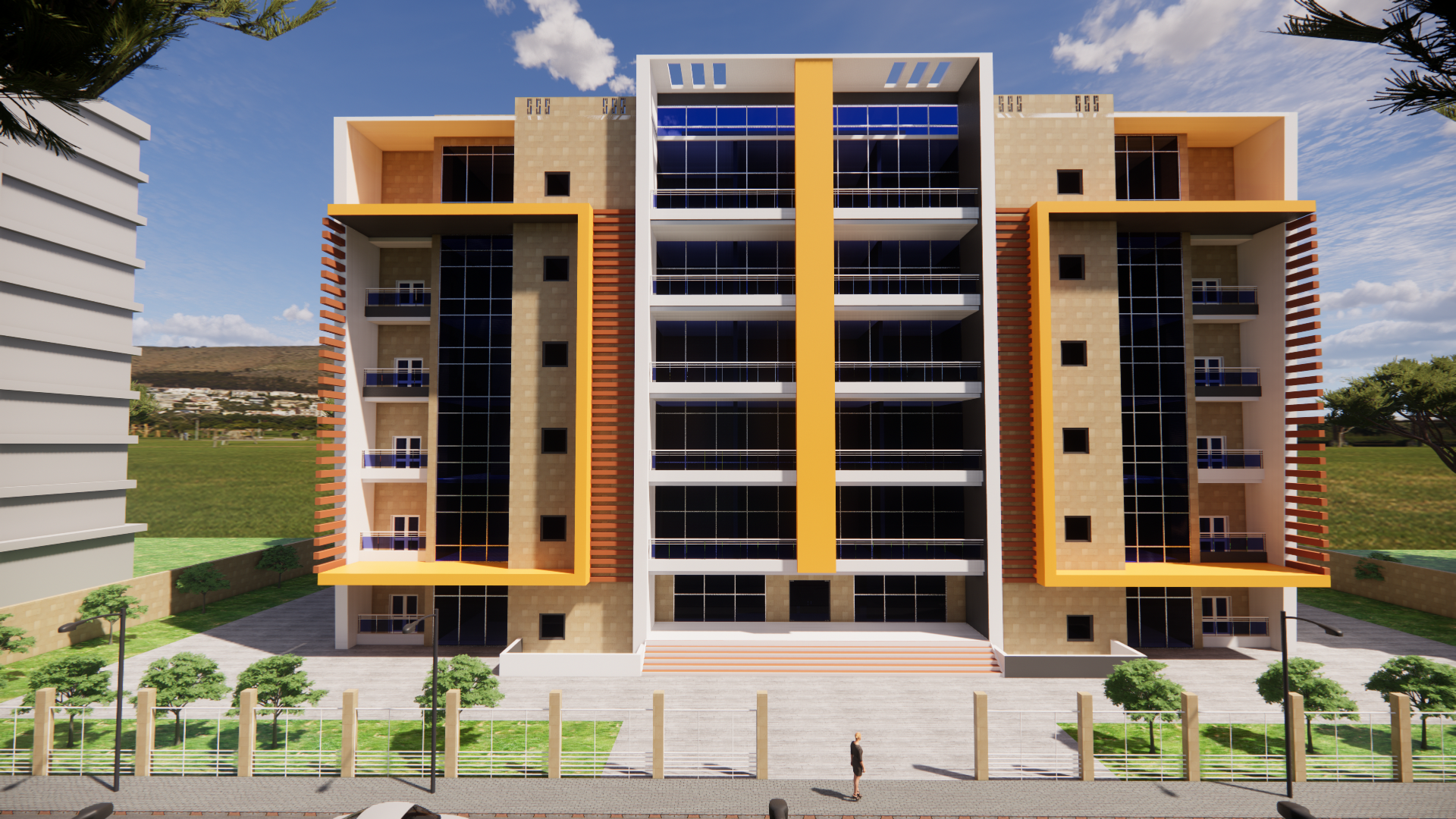 Residential building consisting of 6 floors-6