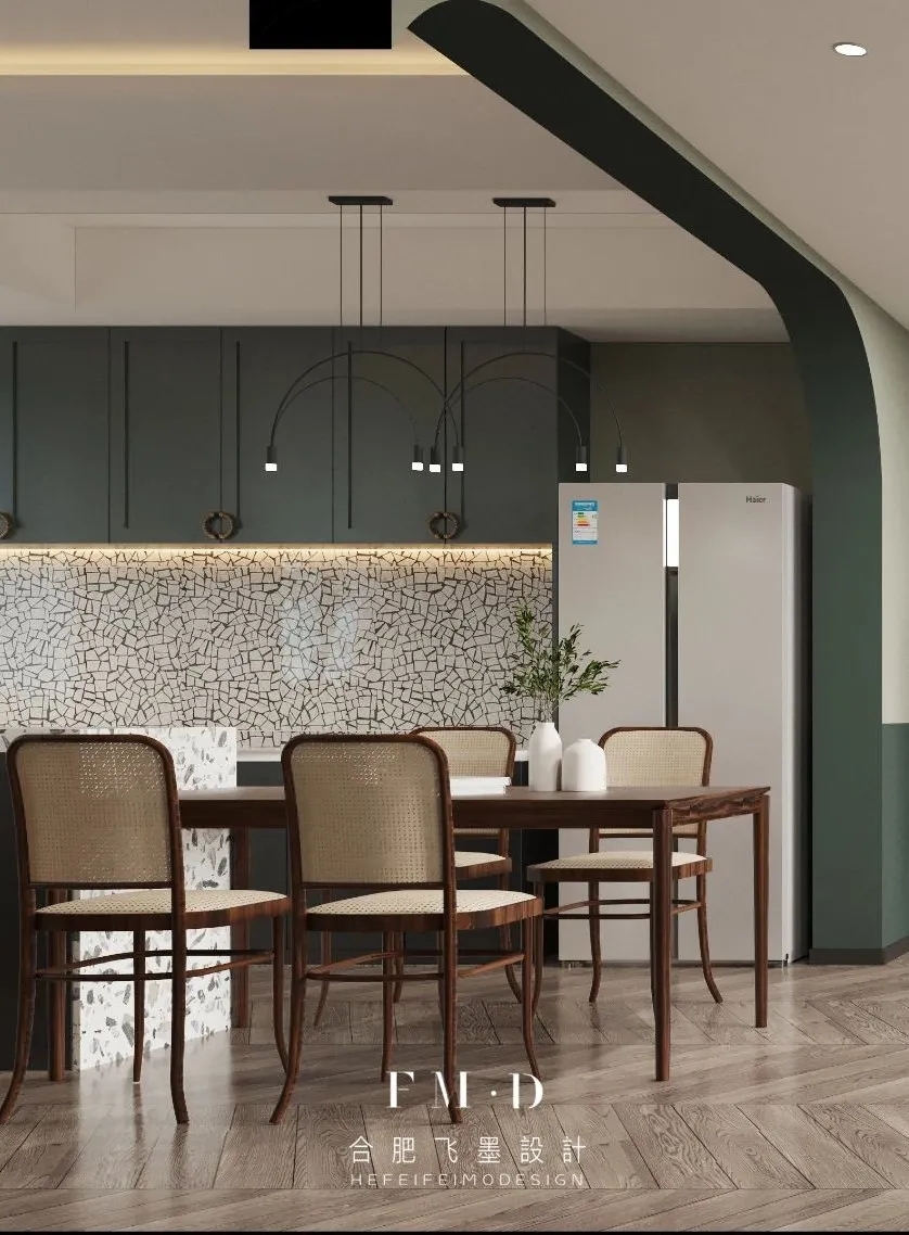 合肥翠竹苑 110㎡北欧复古风老房改造，个性配色与实用功能完美融合-41