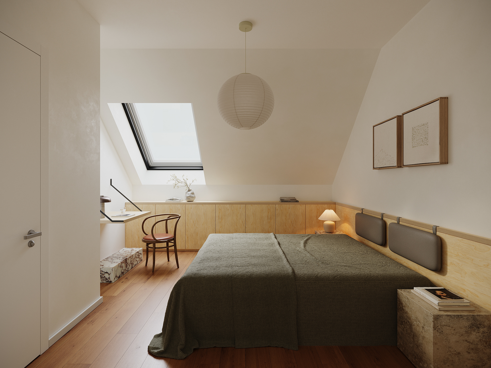 柏林市中心顶层公寓可视化项目丨德国柏林丨Mosolova Valeria-12