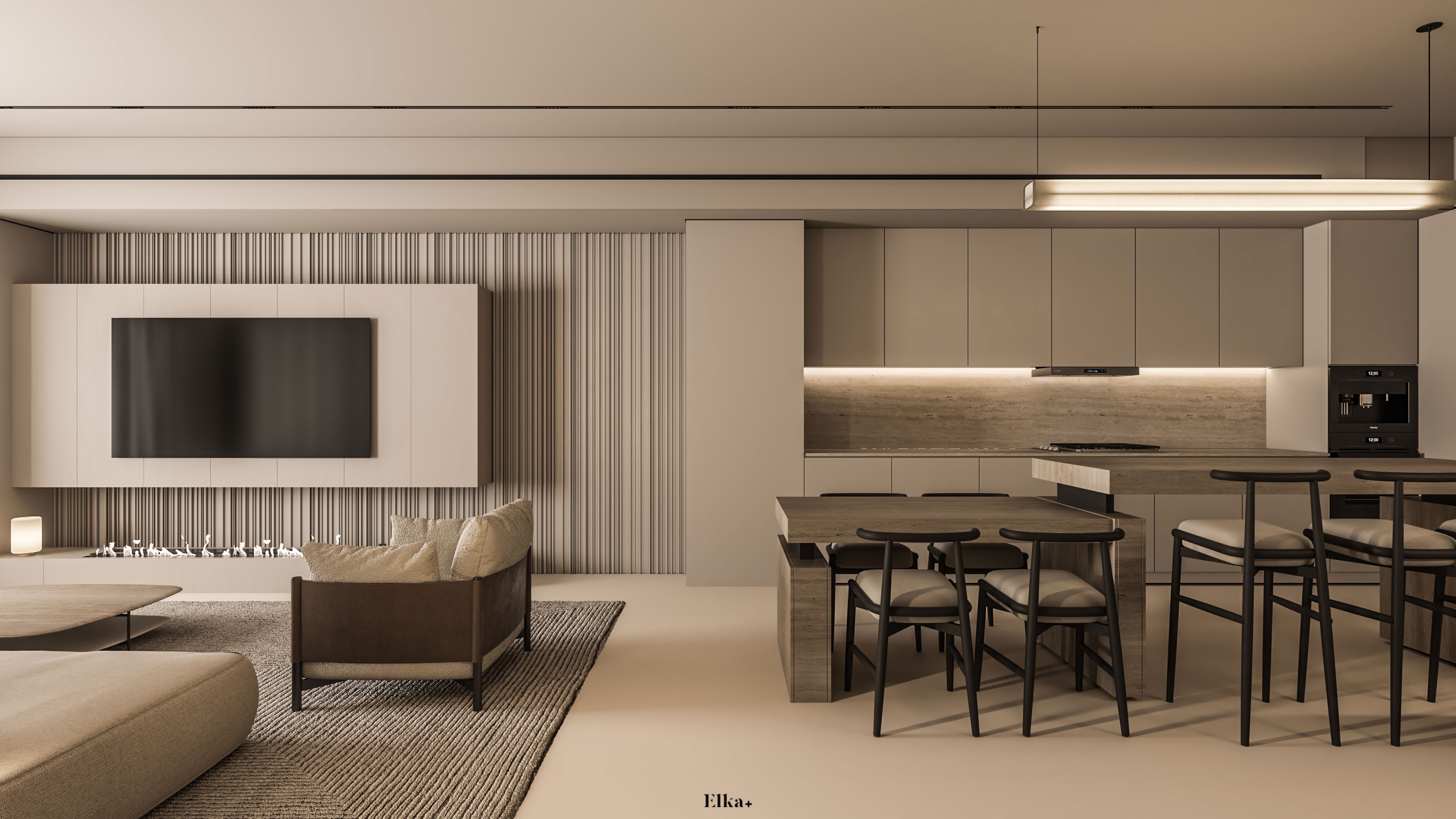 95平现代暖灰系，两居室设计！-0